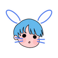 Confused Bunny Sticker