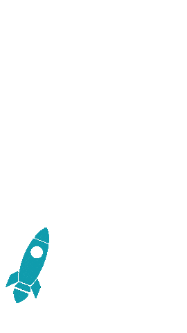 lets go rocket Sticker by Smartphoneonly