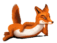 Happy Fox Sticker by Fläminger Jagd
