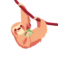 Sleepy Hang In There Sticker by Ritter Sport