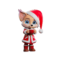 Party Christmas Sticker by Leo and Loona