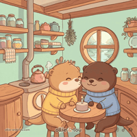 Happy Birthday Cute Otter GIF by Ollie & Lou