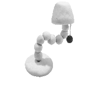 p_anopticon_shop white room clay panopticon Sticker