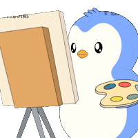 Art Artist GIF by Pudgy Penguins