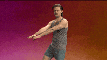 happy bill hader GIF