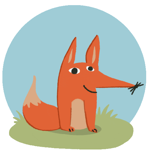 Fox Please Sticker