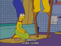 marge simpson stilts GIF