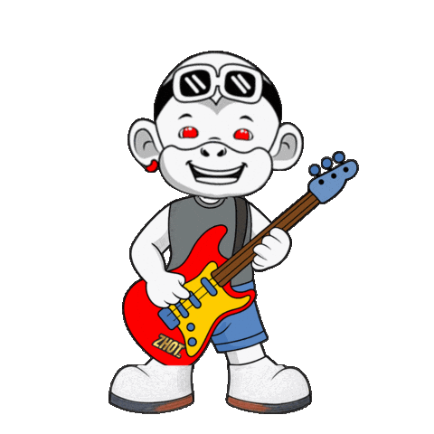 Rock Smile Sticker by Zhot