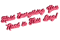 Pink Bag Sticker by Purse Gummy