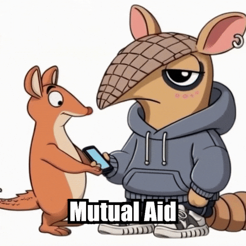 Compassion Mutual Aid GIF by Chillo Dillo