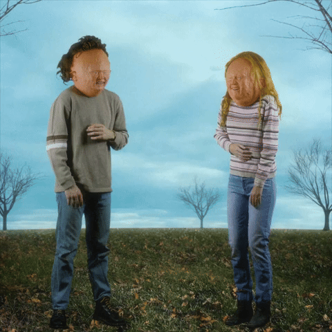 LAUGHING COUPLE