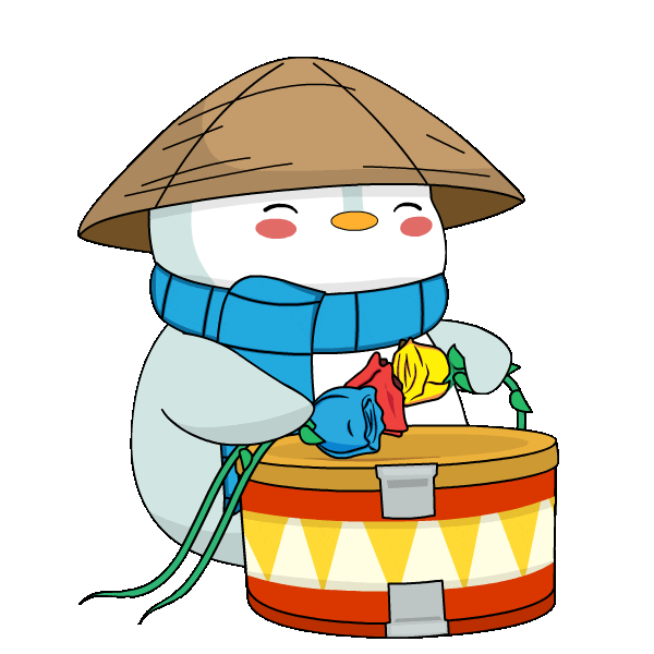 Happy Flower Sticker by Pudgy Penguins