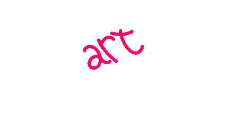 Pink Art Time Sticker