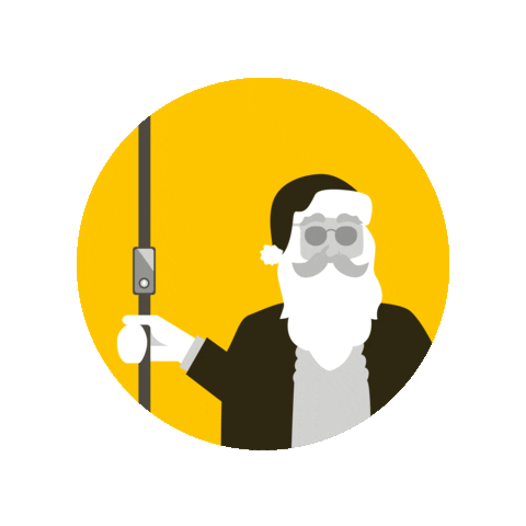 Santa Clause Christmas Sticker by Stuttgarter Straßenbahnen AG (SSB)