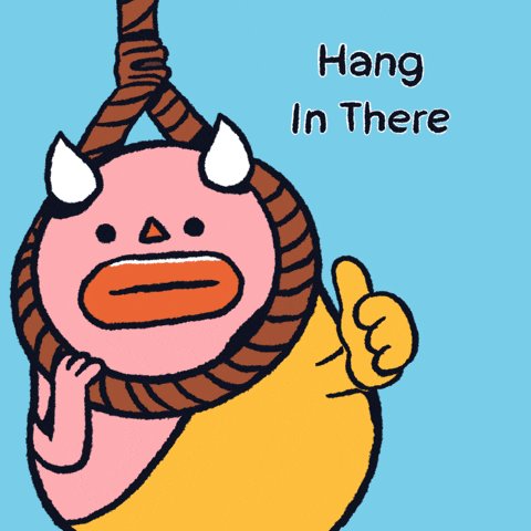 Hang In There Art GIF by Monkiddo