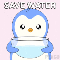 Drink Water GIF by Pudgy Penguins