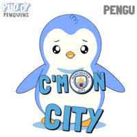 Manchester City Football GIF by Pudgy Penguins
