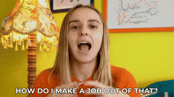 What Do You Do Work GIF by HannahWitton