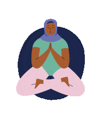 Yoga Move Sticker by Merck Healthcare