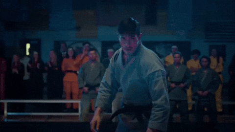 TT5MTM cobra kai cobrakai johnny lawrence sensei wolf GIF