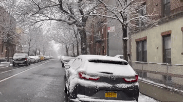 Snowy Start for New York as Temperatures Drop