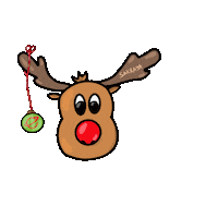Ho Ho Ho Rentier Sticker by Sakraya