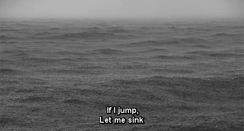black and white water GIF