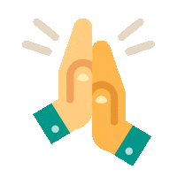 High Five Clap Sticker by Icons8