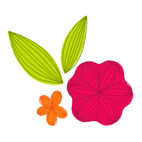 Illustration Flower Sticker