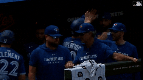 Blue Jays High Fives GIF by Toronto Blue Jays