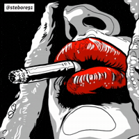 Close Up Smoking GIF