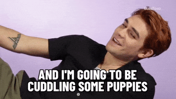 Cuddling Some Puppies
