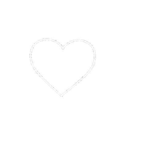 White Heart Love Sticker