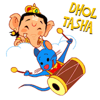 Ganesh Chaturthi Festival Sticker by Afternoon films