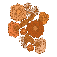 Fall Flowers Sticker