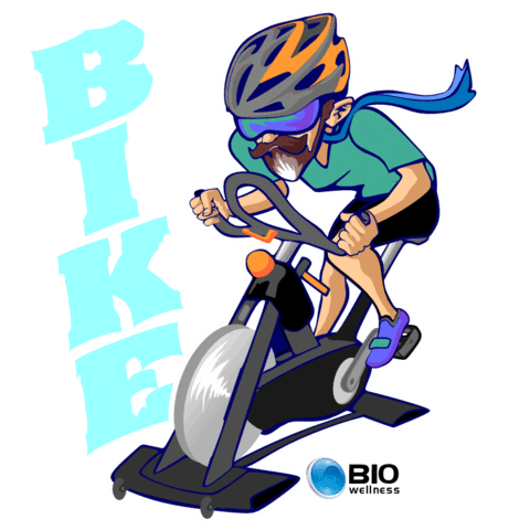 Workout Bike Sticker by Bio Wellness