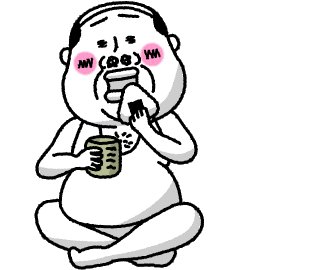 Break Time Eating Sticker