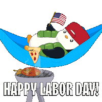 Labor Day Usa Sticker by Pudgy Penguins