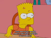 angry bart simpson GIF