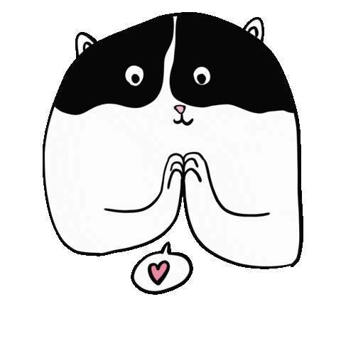 Cat Love Sticker by La Watson