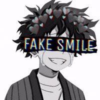Sad Fake Smile GIF