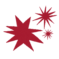 Red Stars Star Sticker by Etsy