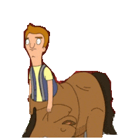 bobs burgers horse STICKER by imoji