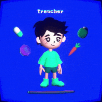 TrencherArt game crypto avatar video game GIF