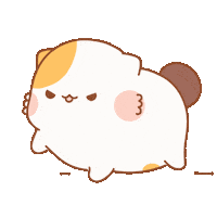 Cat Run Sticker