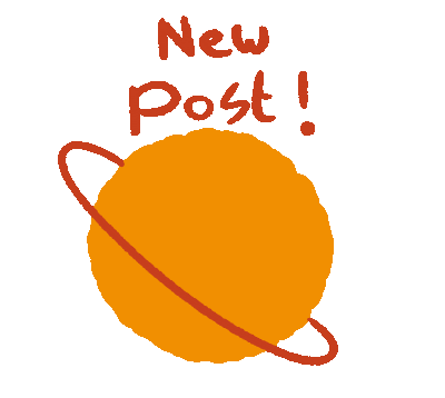 New Post Planet Sticker