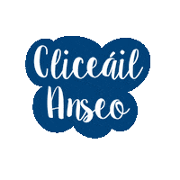 Ireland Click Here Sticker by Foras na Gaeilge