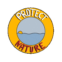 Protect Take Care Sticker by Reiseausschnitte