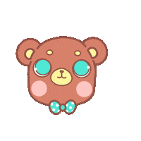Piyoasdf dance cute kawaii bear Sticker