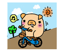 happy bike Sticker